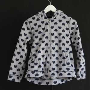 Fleece Sweatshirt, Zipper & Pockets